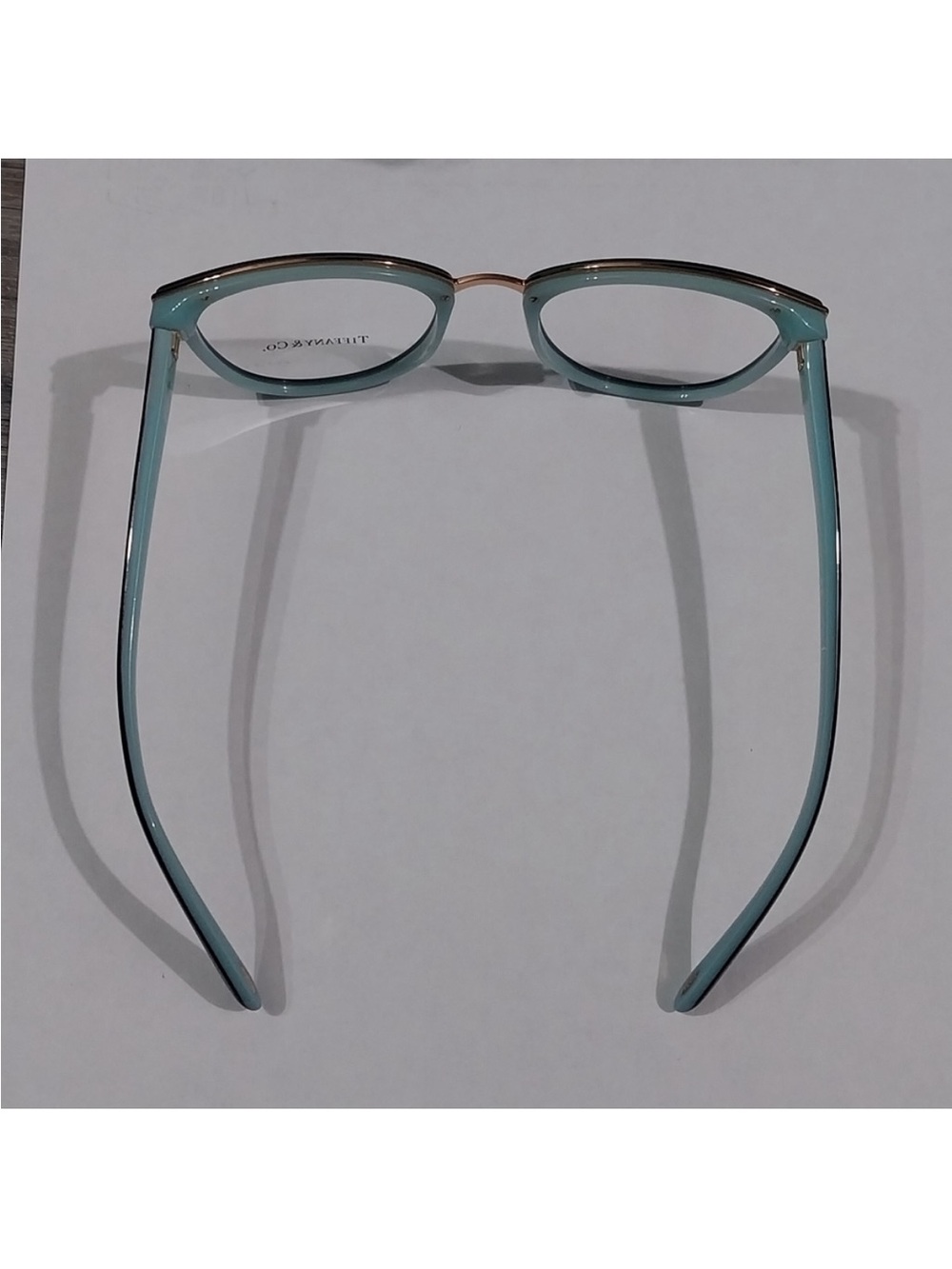 Tiffany & Co Black Round Glasses TF 2162 8055 Black On Blue Eyeglasses 51-20-145 - Picture 6 of 12